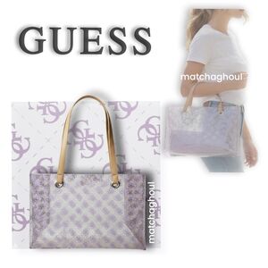 GUESS Purple Tote Bag